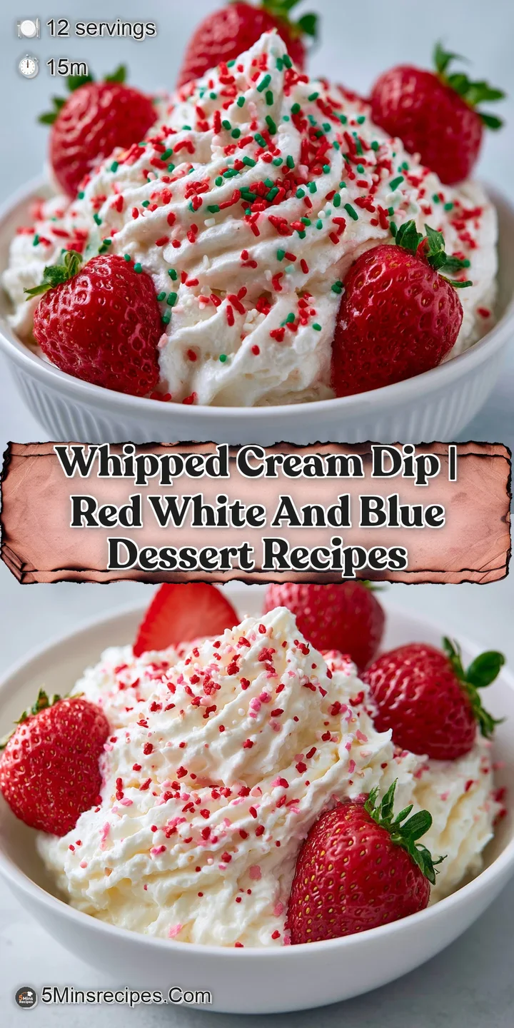 Close-up of a ripe strawberry dipping into thick, velvety white cream with soft, airy peaks and a smooth texture.