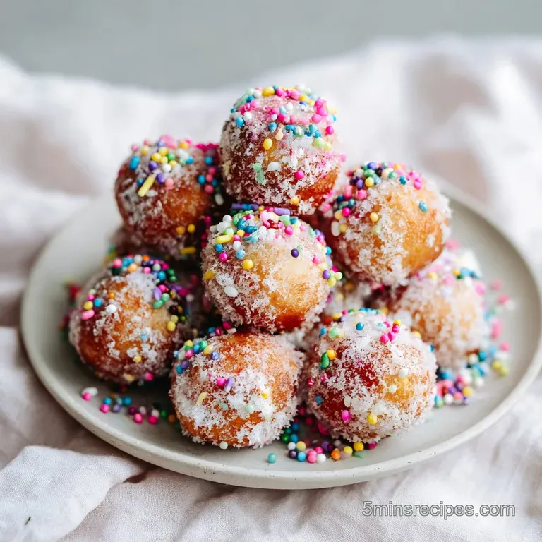 4 Ingredient Glazed Donut Holes