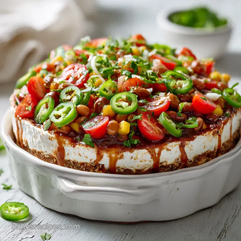 7-Layer Dip Recipe with Refried Beans and Guacamole