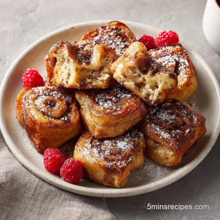Cinnamon Roll French Toast Bites