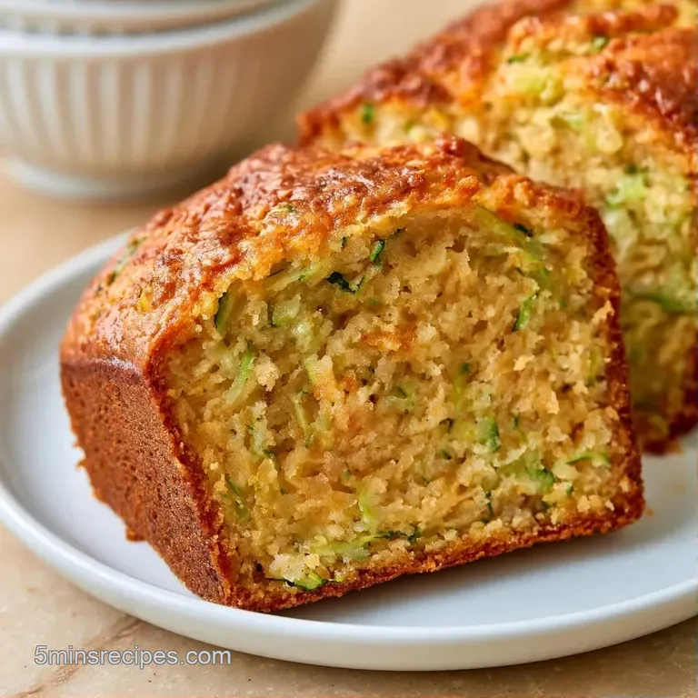 A slice of golden spiced cake on a white ceramic plate, dusted with cinnamon and garnished with fresh mint leaves.
