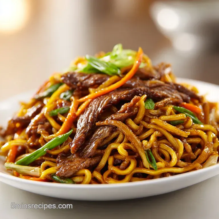 Takeaway-Style Beef Chow Mein: Tender and Glossy