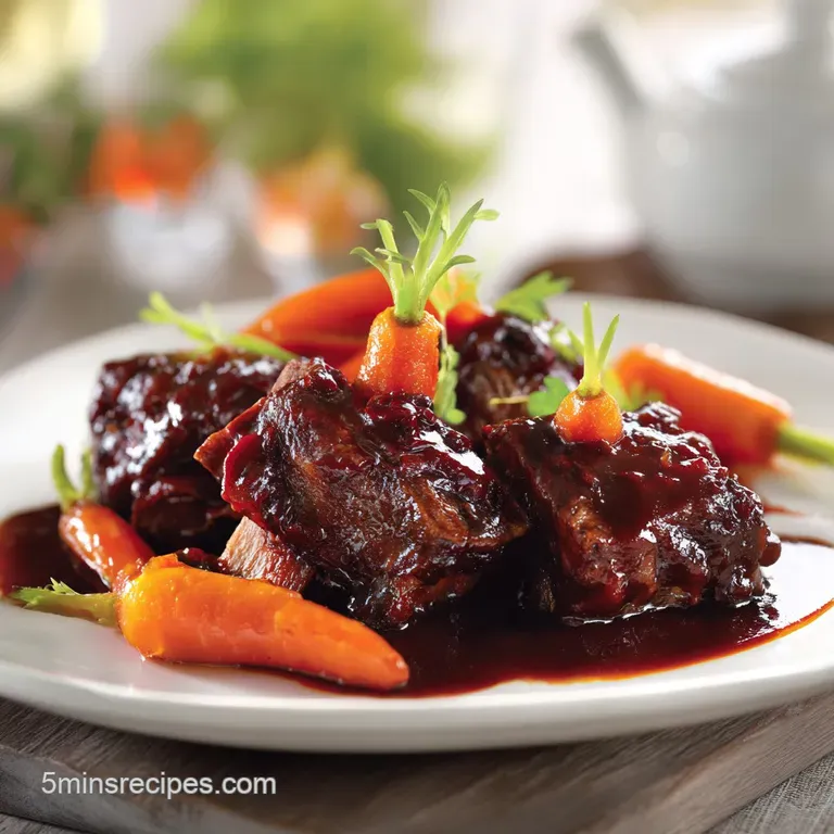 Red Wine Braised Short Ribs: Tender and Rich