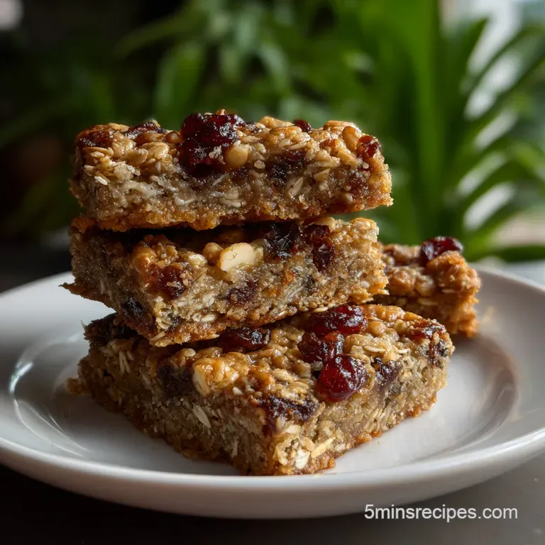 Breakfast Bars Recipe: Healthy & No-Bake