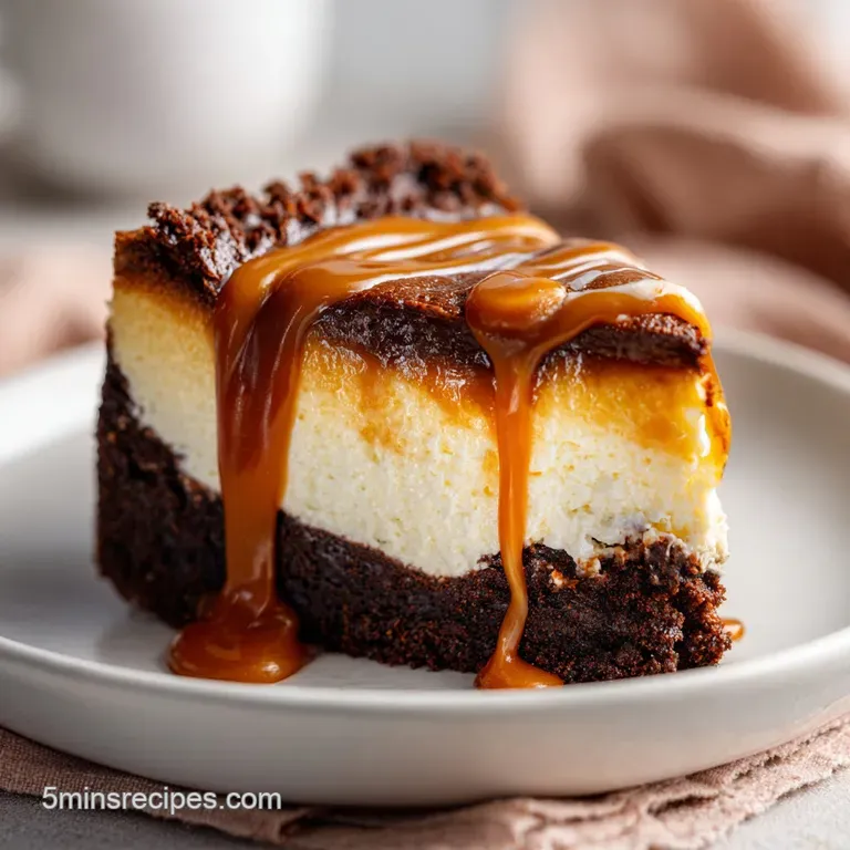 Caramel Brownie Cheesecake Bliss