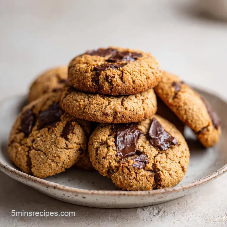 A single, perfectly baked chewy cookie with dark chocolate chunks, artfully placed on a white ceramic plate.