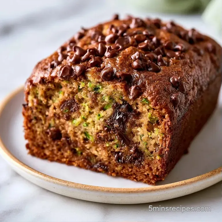 A single slice of moist dark cake with melted chocolate drops on a white plate, beside a cup of steaming coffee.