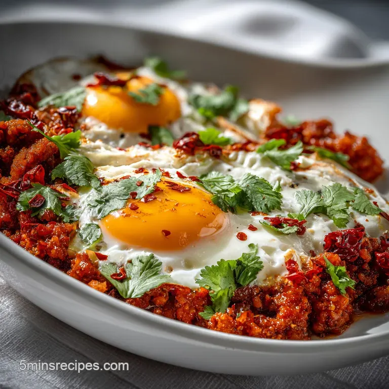 Mexican Breakfast Dish with Chorizo and Eggs