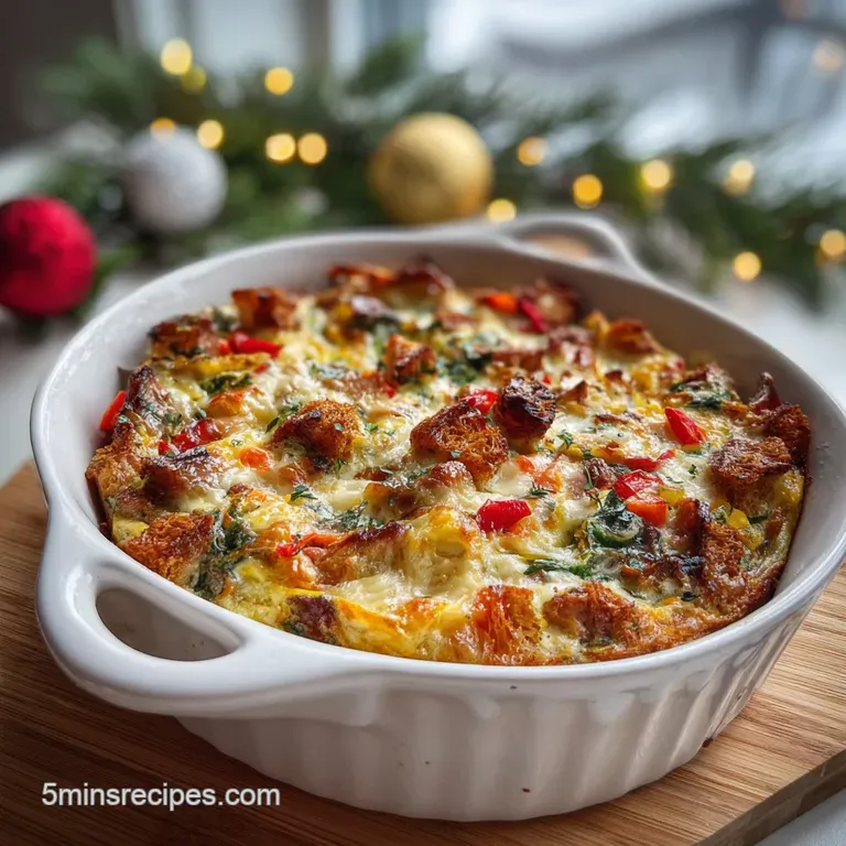Make-Ahead Christmas Breakfast Casserole