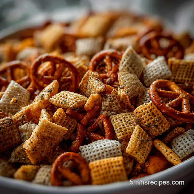 Christmas Chex Mix Recipe: White Chocolate Finish