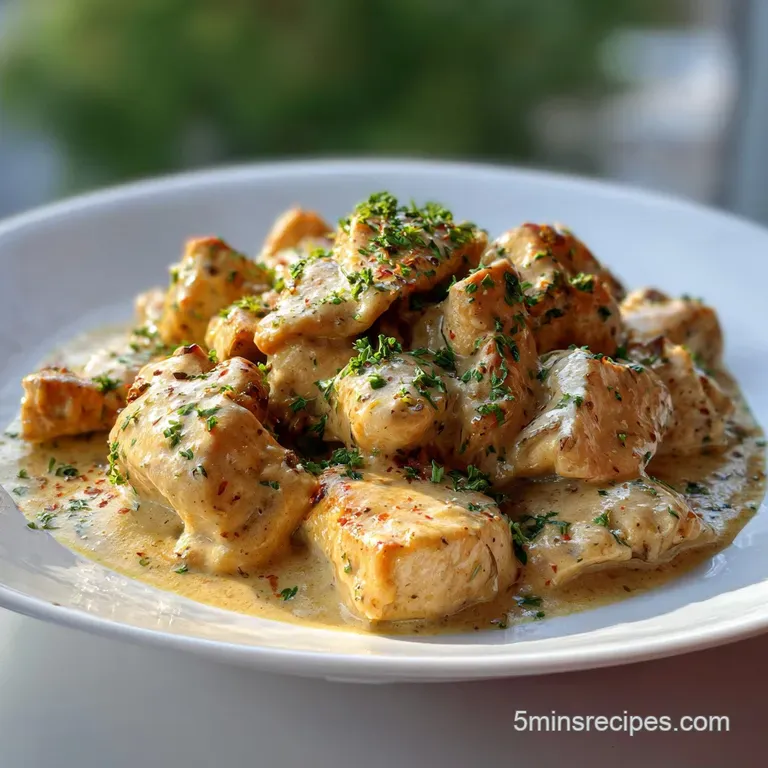 Classic Chicken a la King with Mushrooms