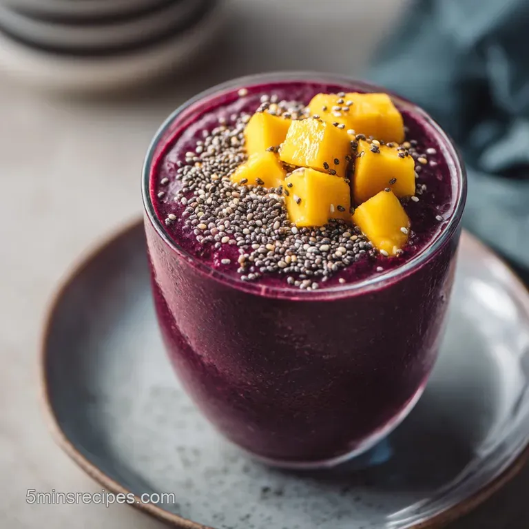 Elegant tall glass of creamy pink smoothie beside sliced strawberries and almonds on a polished white marble surface.