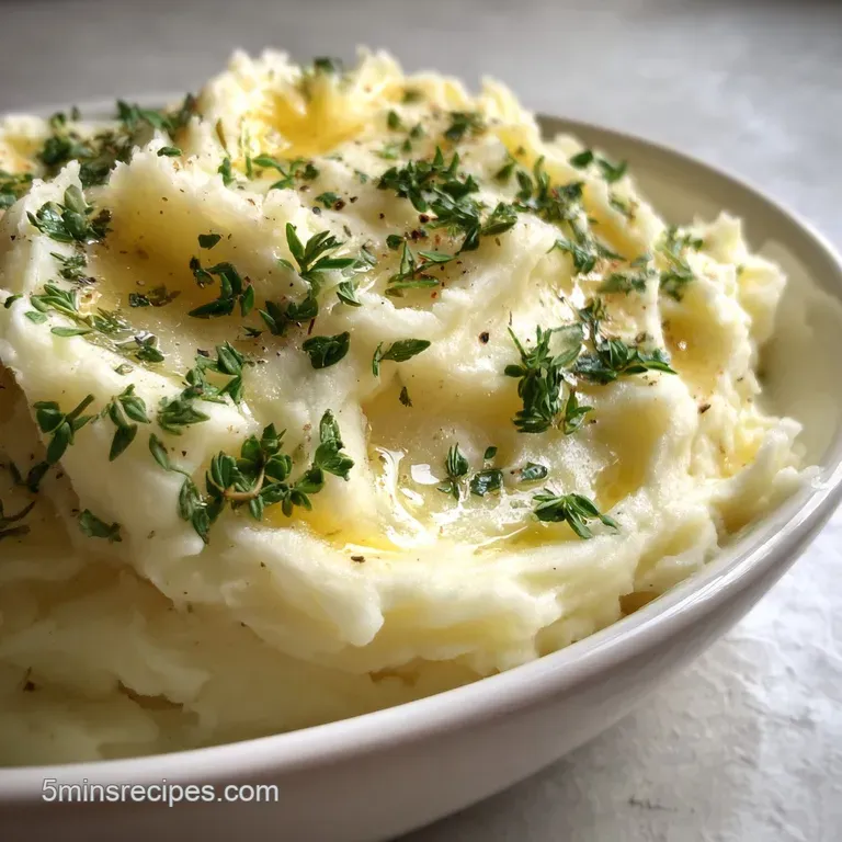 Crockpot Mashed Potatoes: Velvety Garlic Infused Gold
