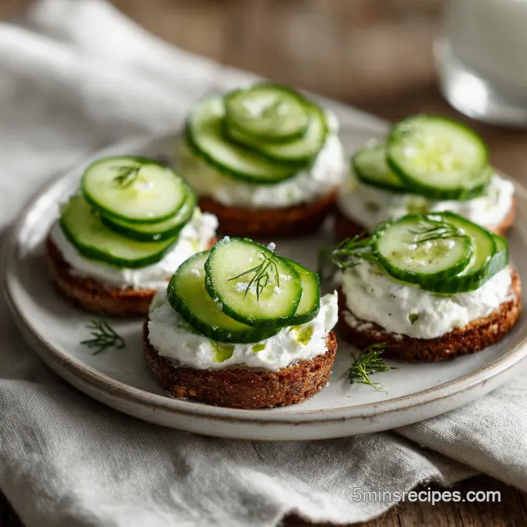 Cucumber Cream Cheese Bites: Velvety and Crisp