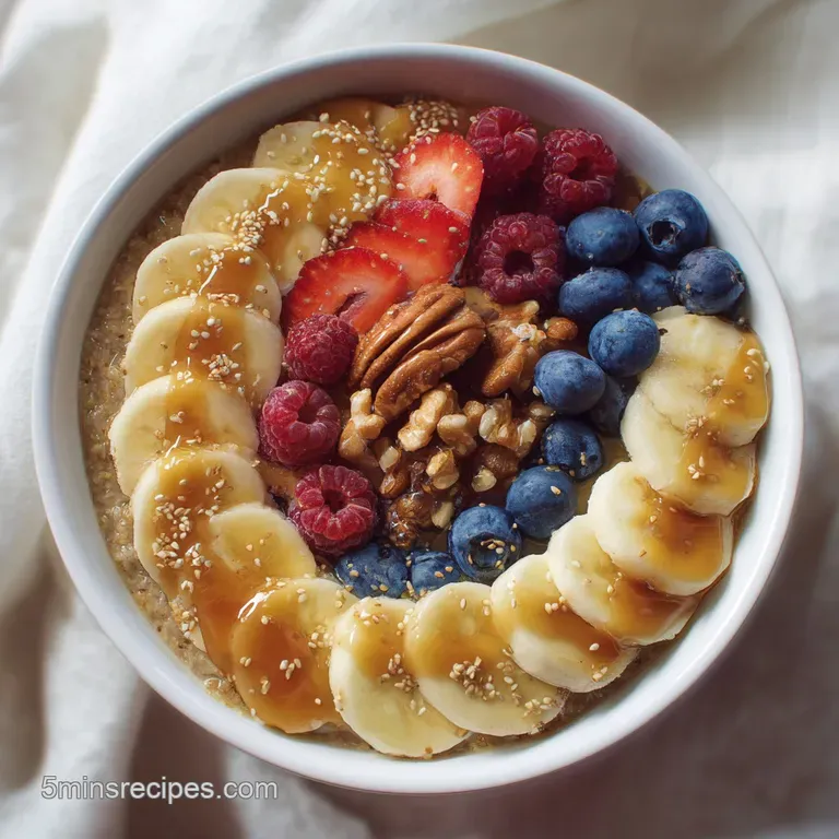 Daniel Fast Breakfast Idea with Oatmeal