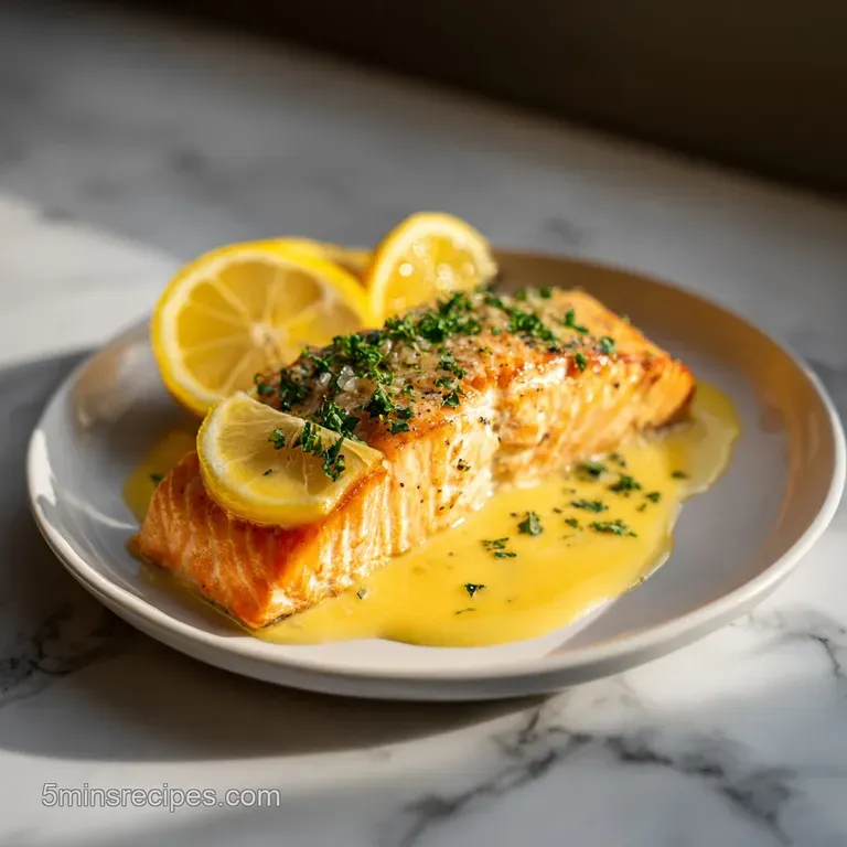 Easy Baked Salmon with Creamy Lemon