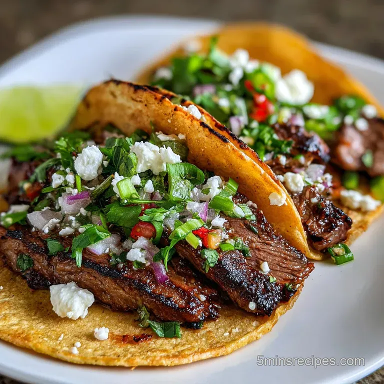 Easy Carne Asada Street Tacos Recipe