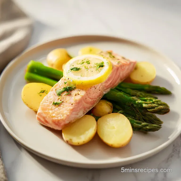 Easy Camping Meal with Foil Packed: Salmon and Potatoes