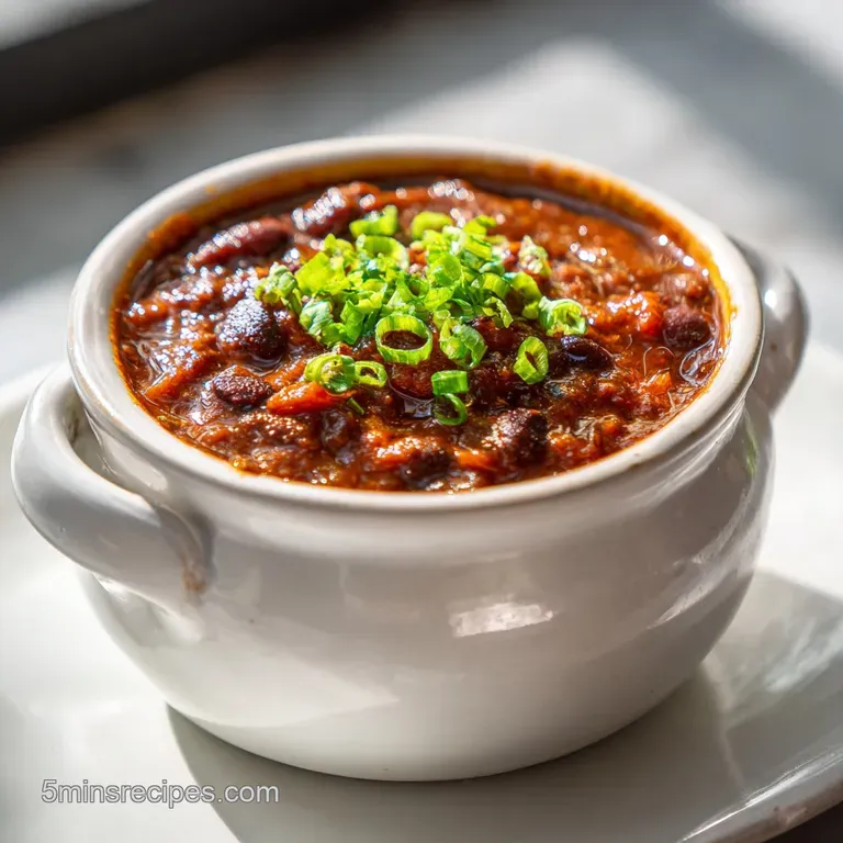 Homemade Chili: Velvety and Flavorful