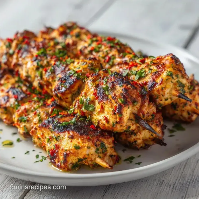Fast Grilled Chicken Skewers: Lemon Garlic