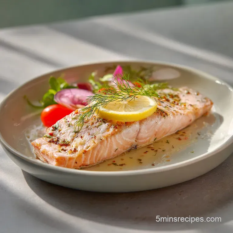 Flaky Oven-Baked Salmon with Lemon and Garlic