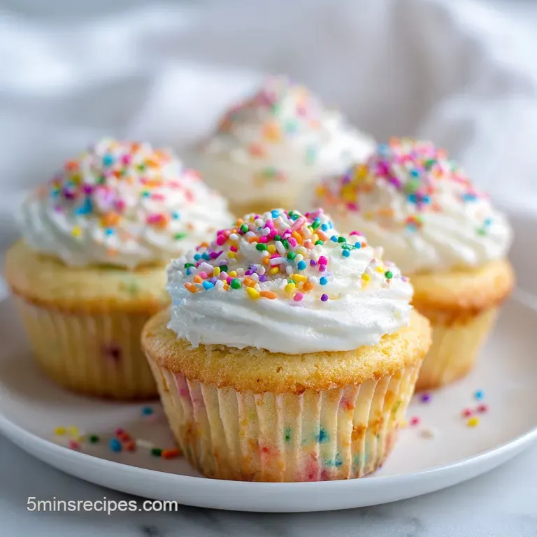Fluffy Funfetti Cupcakes: Bakery Style Results