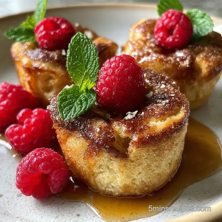 French Toast Muffins Recipe with Cinnamon Crust