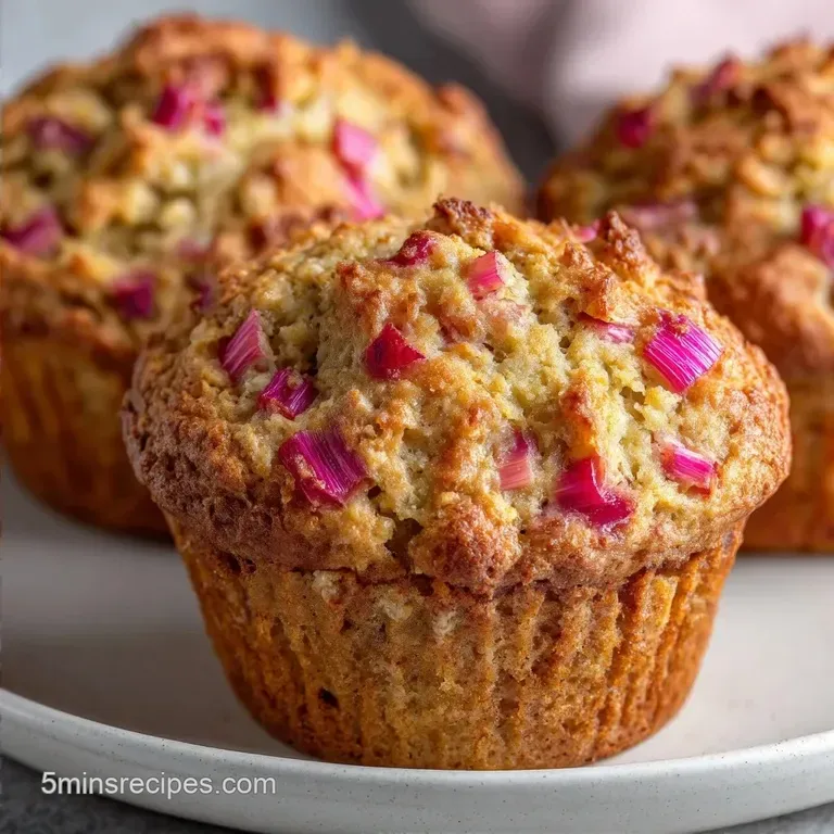 Rhubarb Muffins: Tart and Moist