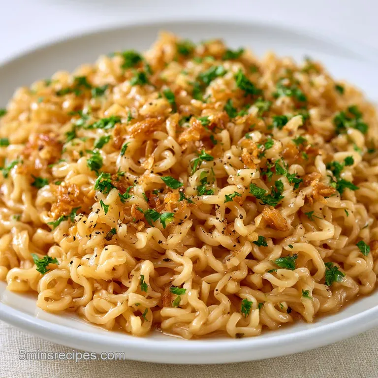Garlic Butter Ramen: Silky and Savory
