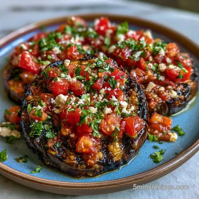 Smoky Grilled Eggplant with Feta