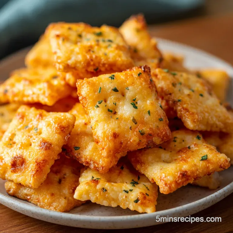 Homemade Cheese Crackers: Sharp and Extra Crispy