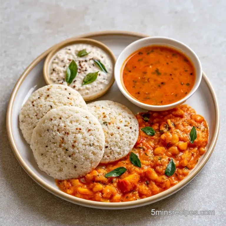 Instant Rava Idli with Sour Curd