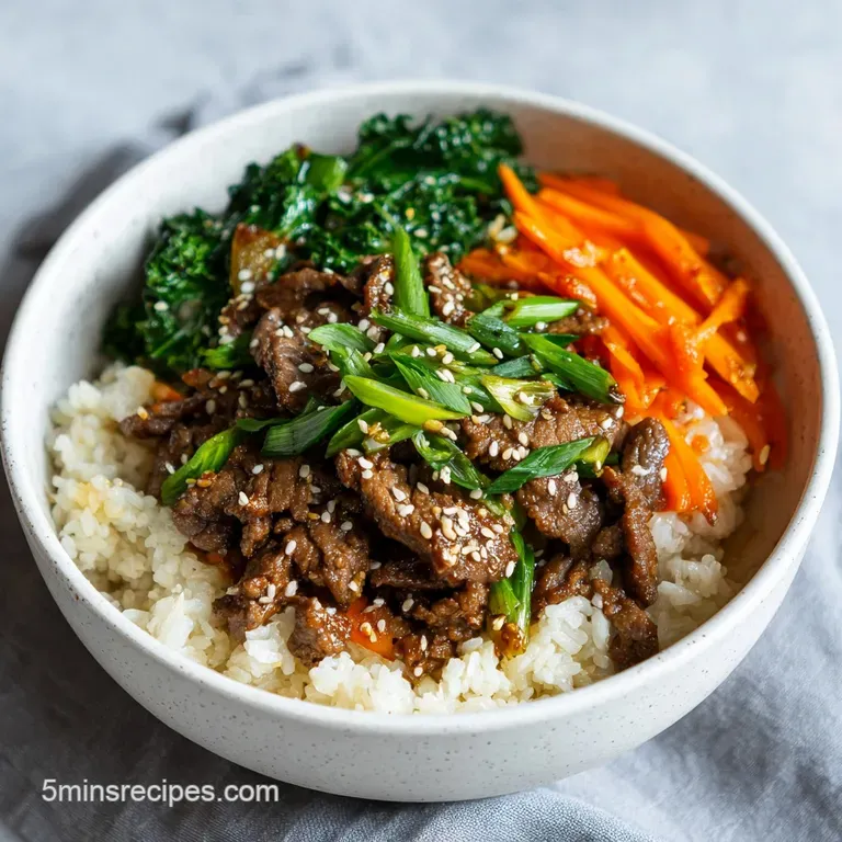 Korean Beef Bowls Recipe: Spicy Glaze