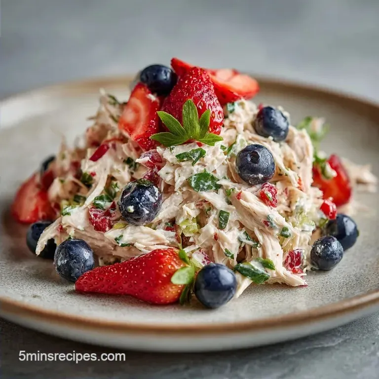 Light 4th of July Chicken Salad: Fresh and Creamy
