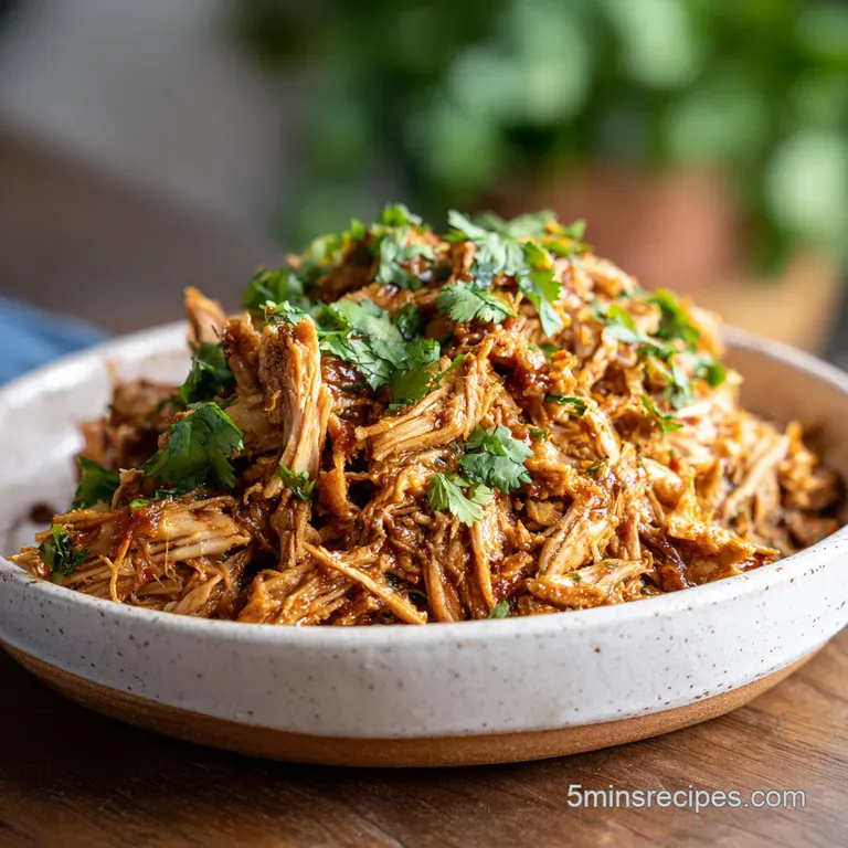 Mexican Shredded Chicken: Velvety and Smoky