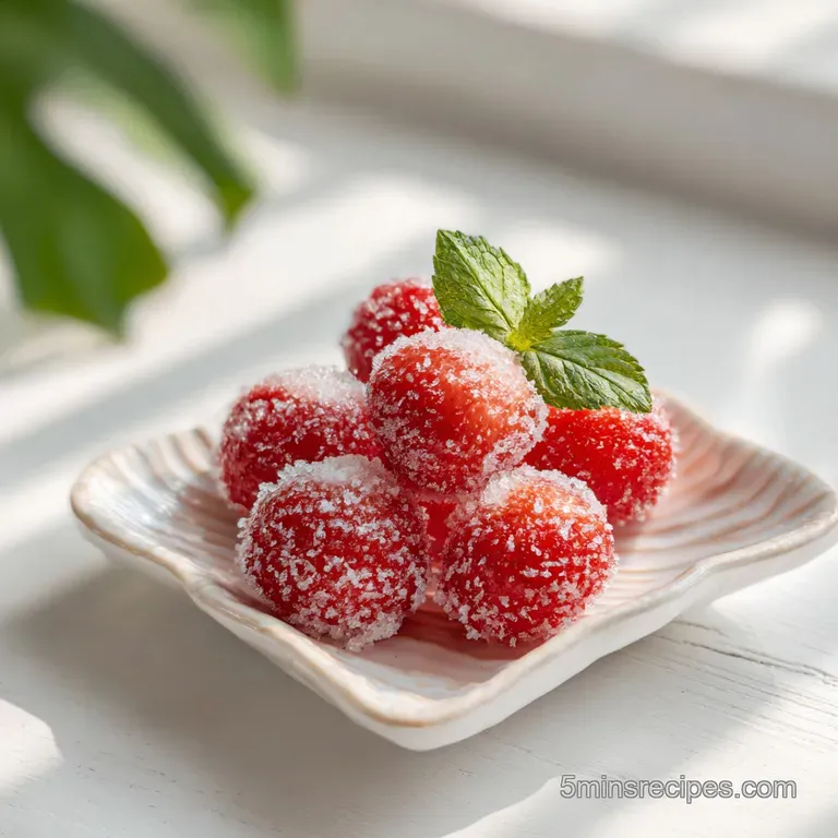 Microwave Strawberry Tanghulu: Shatter Crisp Shell