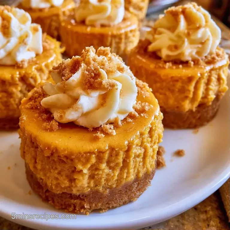 Creamy orange dessert bites arranged on a white platter, garnished with cinnamon sticks and scattered maple leaves.