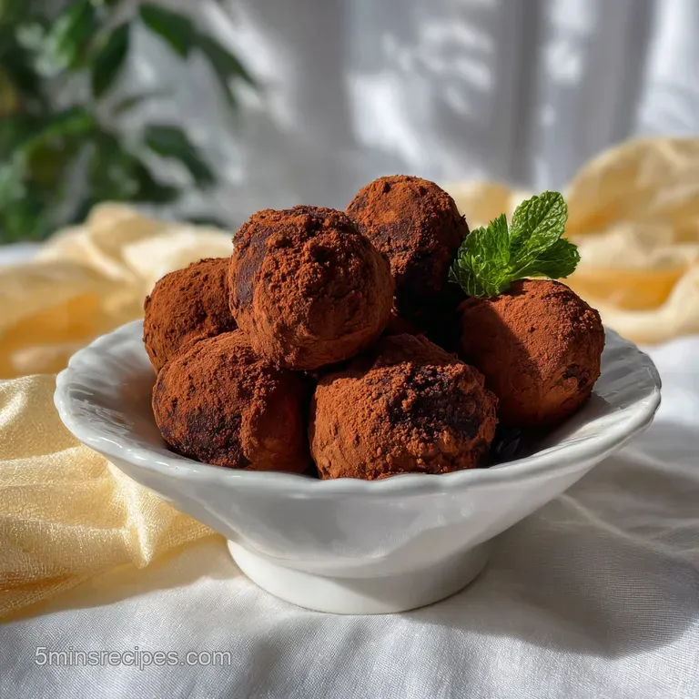 No Bake Chocolate Truffles