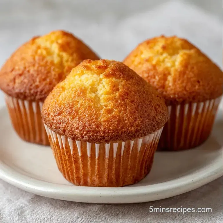 A stack of golden-brown muffins on a marble slab, paired with a small dish of melted butter and a linen napkin.
