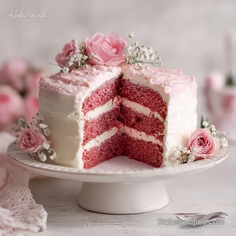 Galentines Cake: Light Champagne Sponge