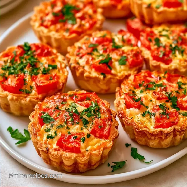 Puff Pastry Tomato Tarts with Cream Cheese