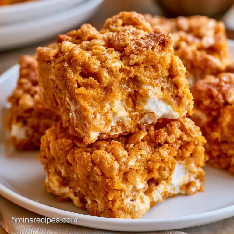 Pumpkin Rice Treats in 15 Minutes