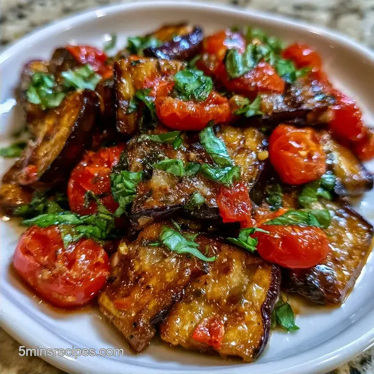 Quick Eggplant Tomato Side Dish in 20 Minutes