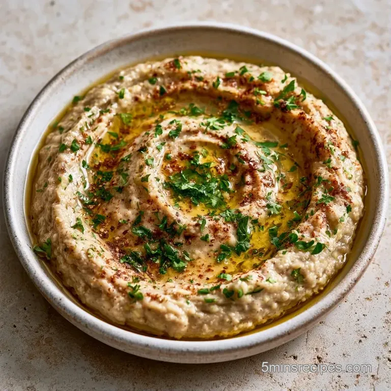 A shallow bowl of creamy beige dip surrounded by warm, toasted pita triangles and crisp cucumber slices on wood.