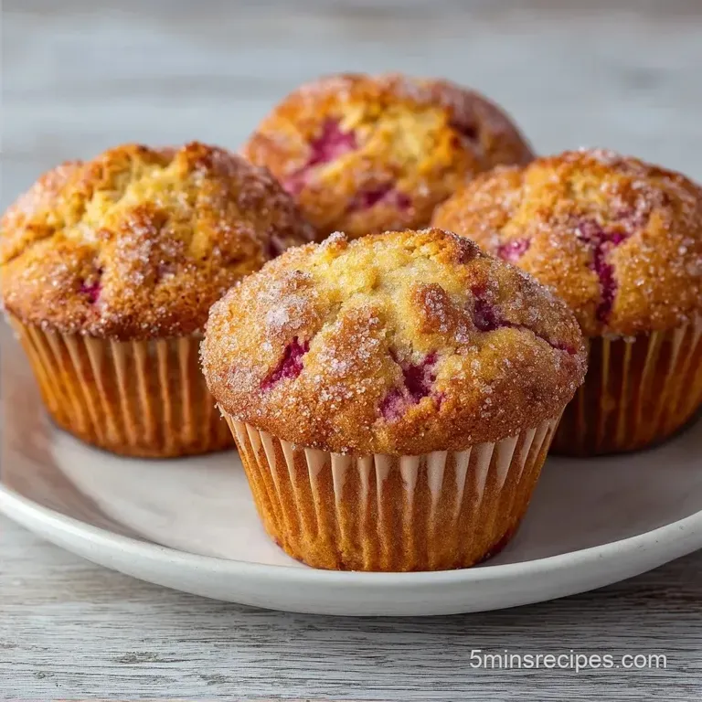 Rhubarb Cinnamon Muffin: Moist and Tangy