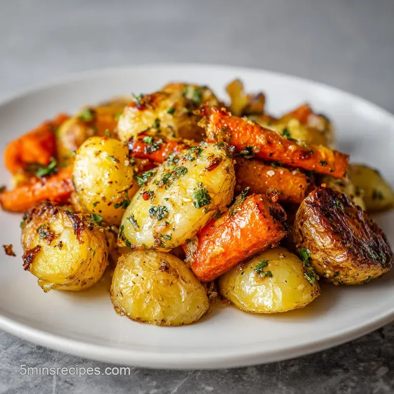 Roasted Potatoes and Carrots Side Dish