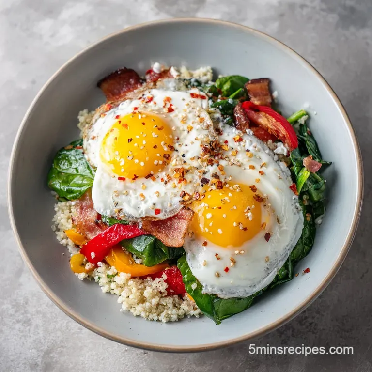 Savory Breakfast Bowl: Crispy Sweet Potatoes