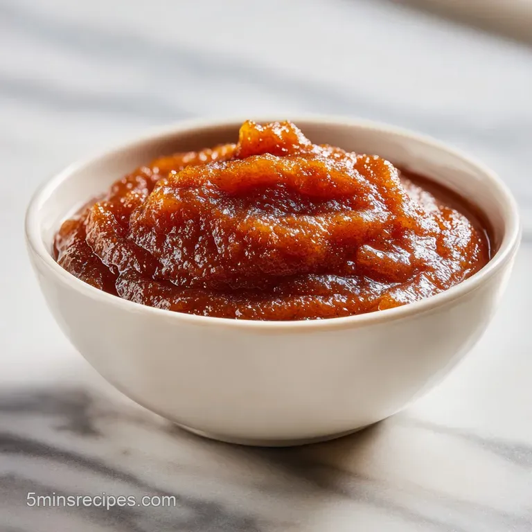 A spoonful of rich, brown apple butter cascading onto toasted bread. Steam rises gently, hints of cinnamon and spice visible.