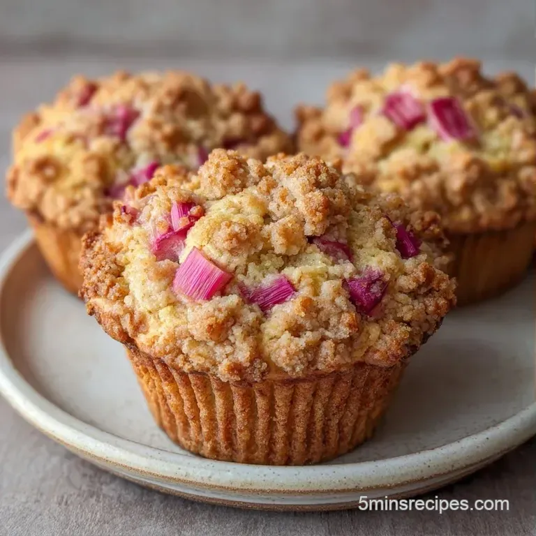 A stack of fluffy gold muffins on a white ceramic platter beside a linen napkin and scattered fresh berries.