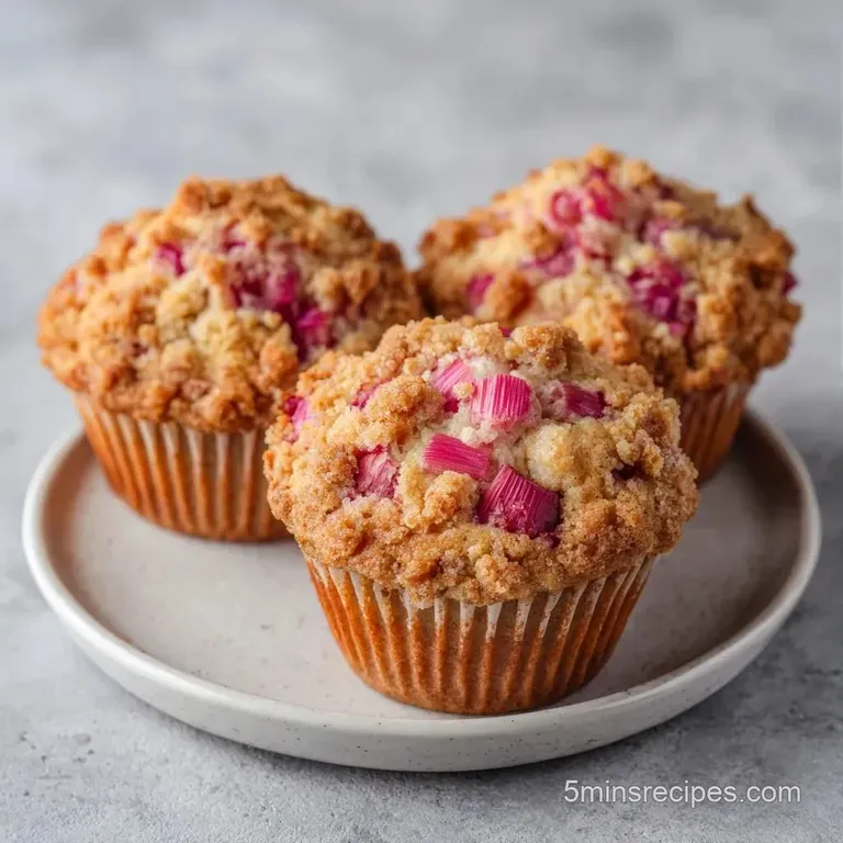 Moist golden muffins arranged on a white ceramic plate, garnished with fresh mint and a side of berry jam.